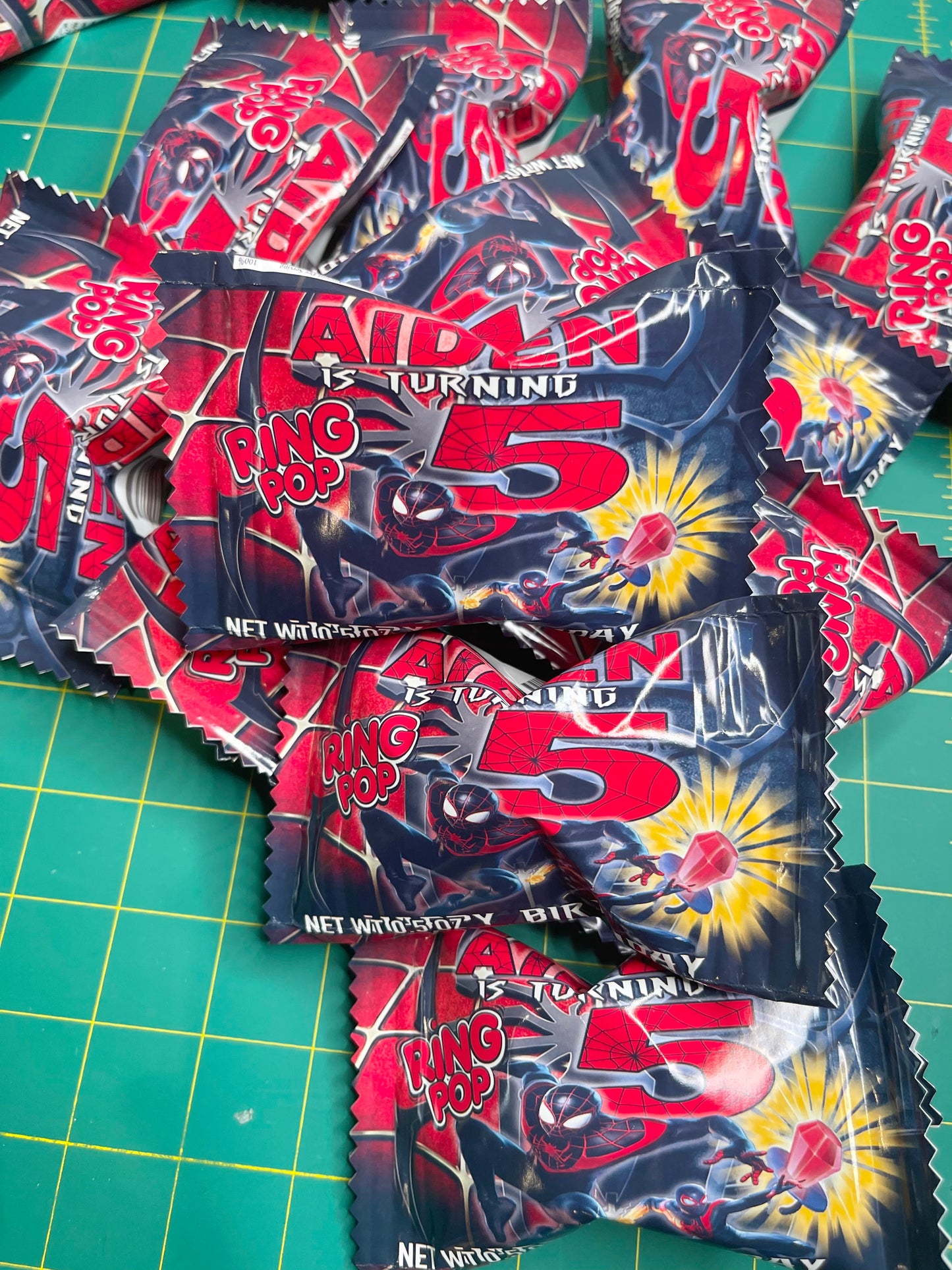 Custom Ring Pop Wrapper