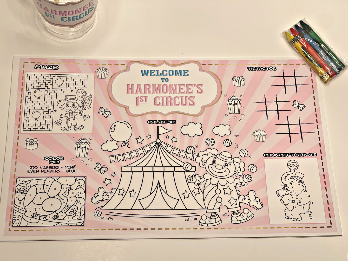 Custom Activity Placemat