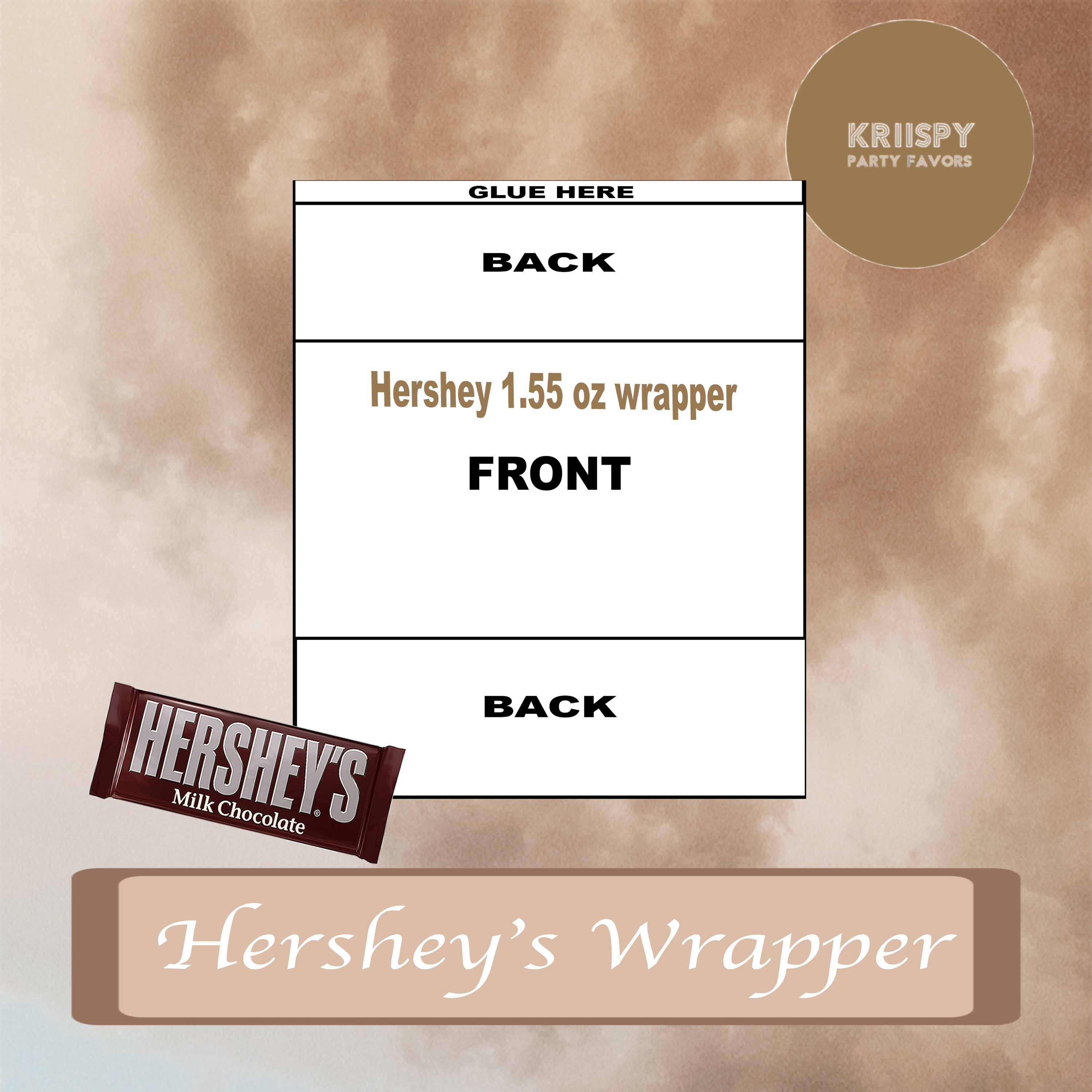 hersheysweb candy bar wrapper template