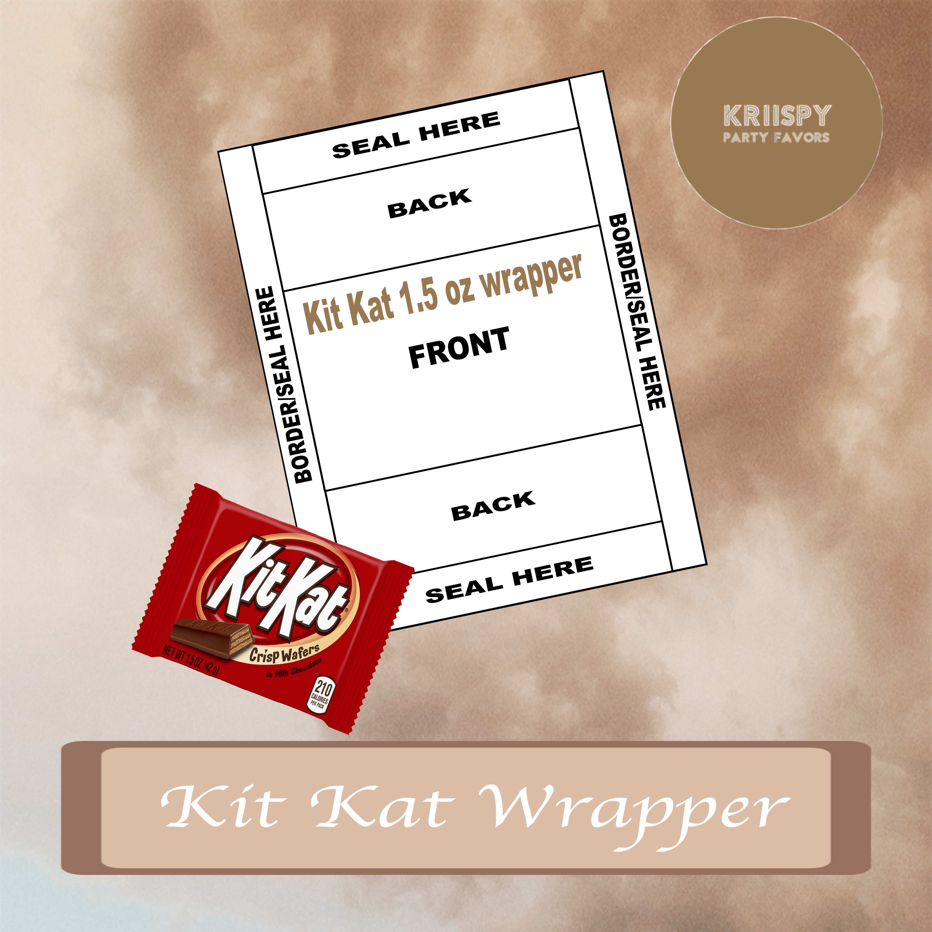 Kit Kat Template – Kriispy Party Favors