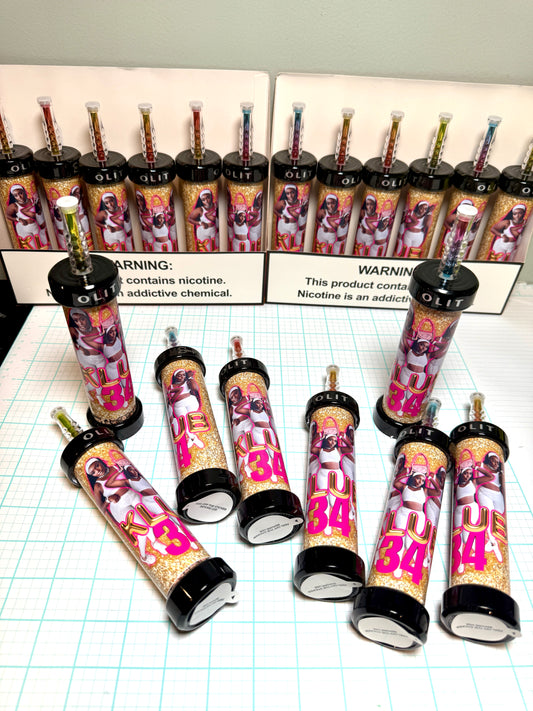 Custom Hookah Pen Labels