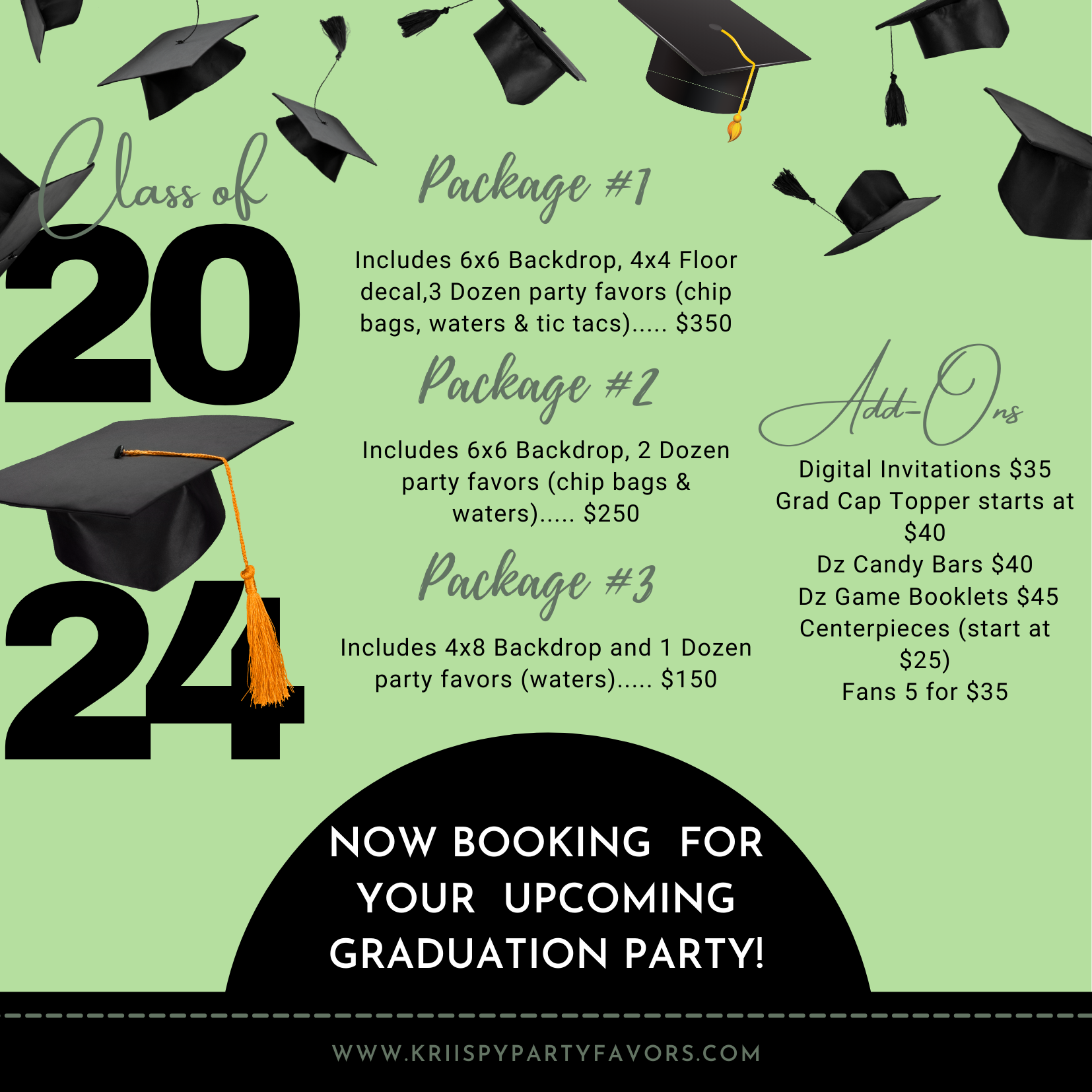 Graduation Party Packages – Kriispy Party Favors