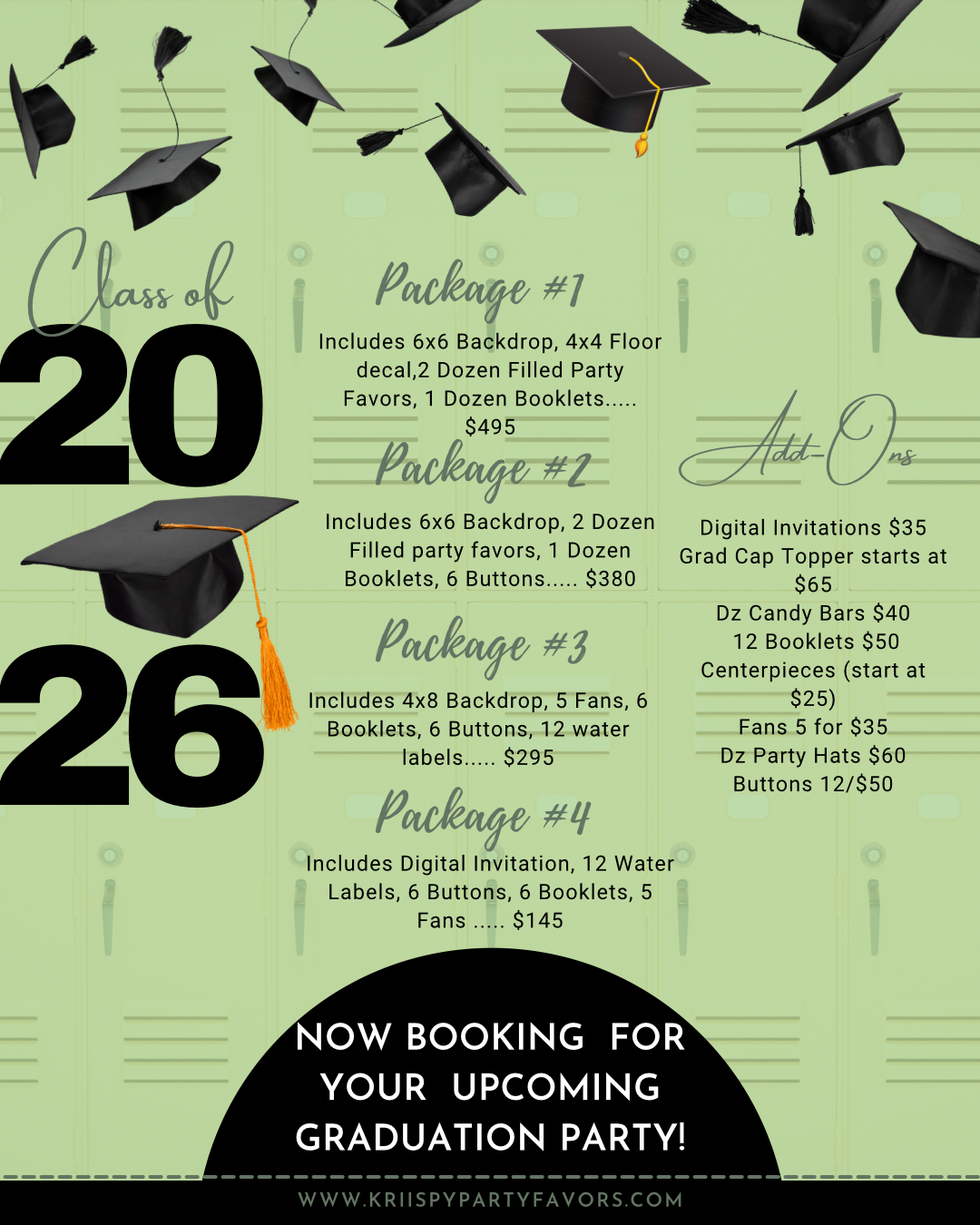 Graduation Party Packages
