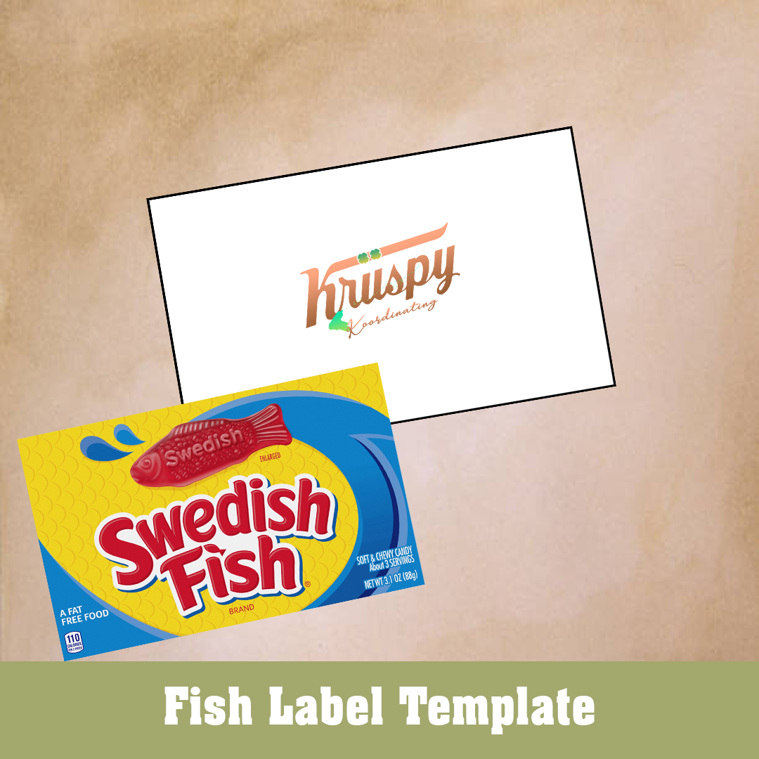 Fish Box Label Template – Kriispy Party Favors