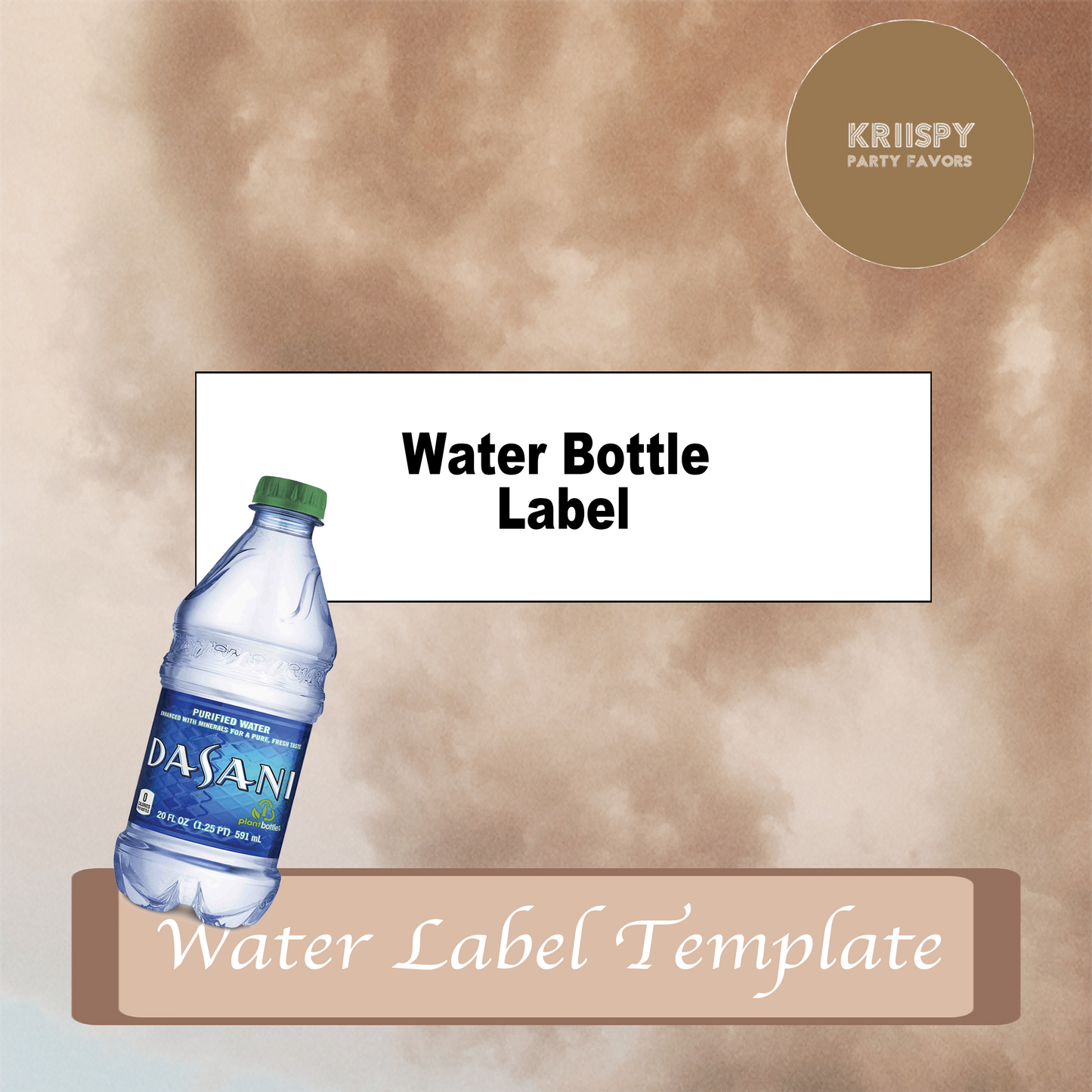 Water Label Template