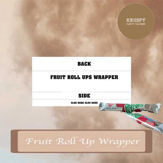 Fruit Roll Up Wrapper Template