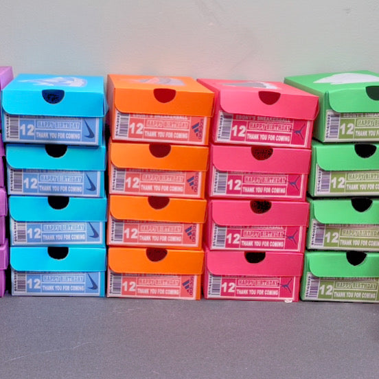 Custom Sneaker Box Party Favor's – Kriispy Party Favors