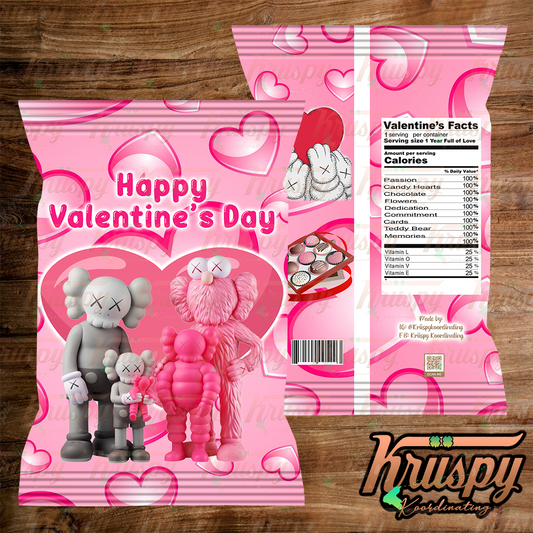 Kaw's Valentine's Day Chip Bag Template