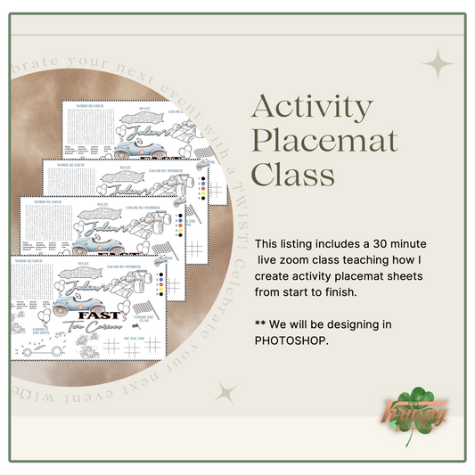 Activity Placemat Class